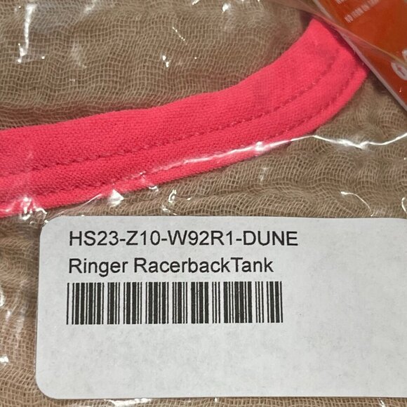 SUNDRY Relaxed Fit Dune Racerback Tank, Size Small, Dune & Pink - NWT - Picture 3 of 6